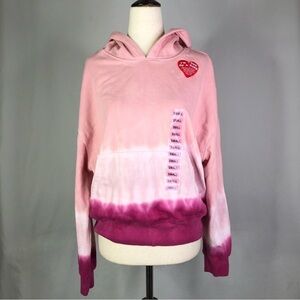NWT Wildfox tie dye hoodie pink small